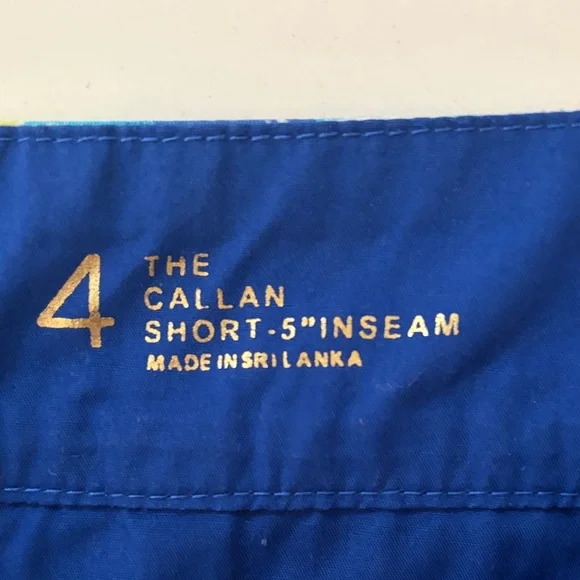 Lilly Pulitzer Pink, Blue & Green Flamingo Print Scalloped Hem Shorts - Picture 3 of 4